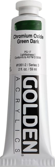 Heavy Body Acrylic Chromium Oxide Green Dark 2 oz