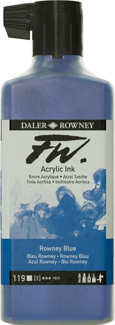 FW Acrylic Ink 6oz Rowney Blue