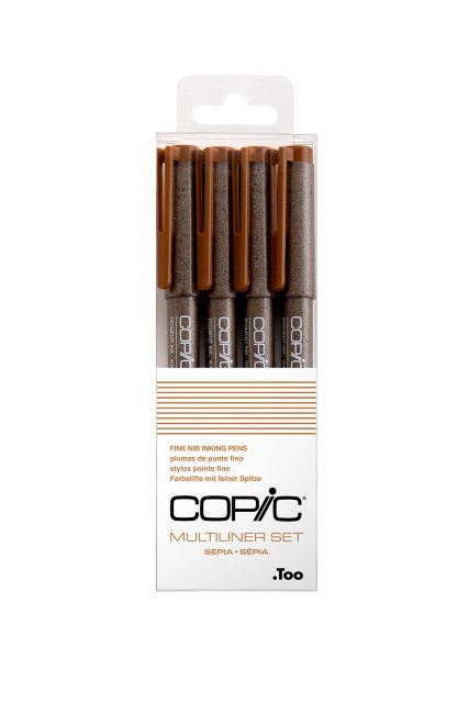 MULTILINER SEPIA 4 PIECE SET