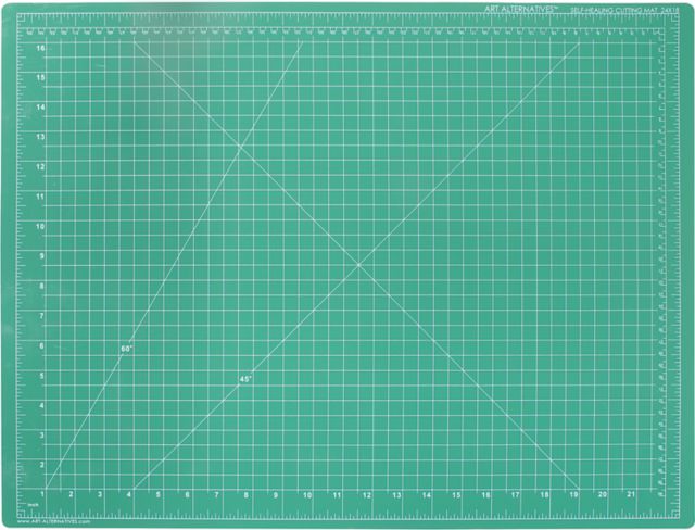 Cutting Mat 18 x 24 Green/Black