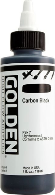 HIGH FLOW ACRYLIC CARBON BLACK 4OZ