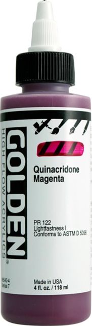 High Flow Acrylic Quinacridone Magenta 4oz