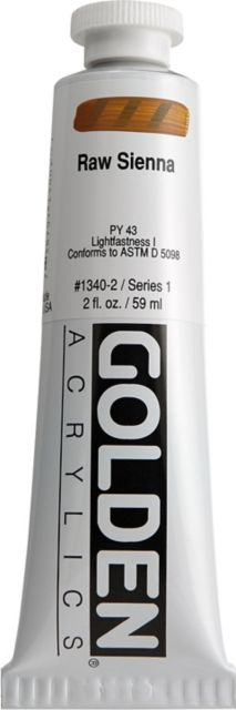 Heavy Body Acrylic Raw Sienna 2 oz