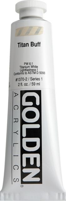 Heavy Body Acrylic Titanium Buff 2 oz