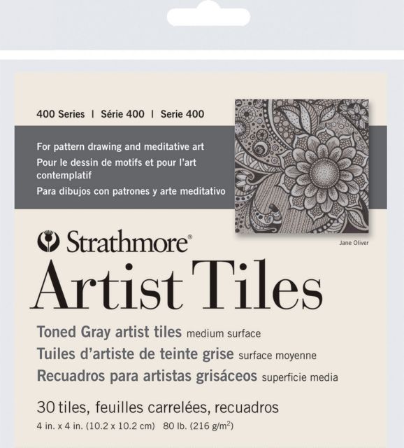 Artist Tiles Gray Toned Pad 6X6 10 Sheets