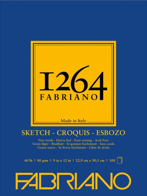 1264 Sketch Pad Tape Bound 9X12 100 Sheets