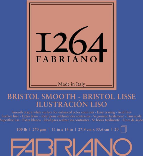 1264 BRISTOL PAD SMOOTH 11X14 20 SHEETS