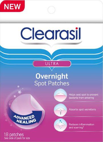 Clearasil Ultra Overnight Spot Patches 18-count