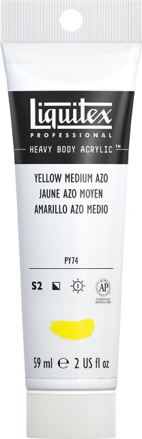 Heavy Body Acrylic 2oz Yellow Medium Azo