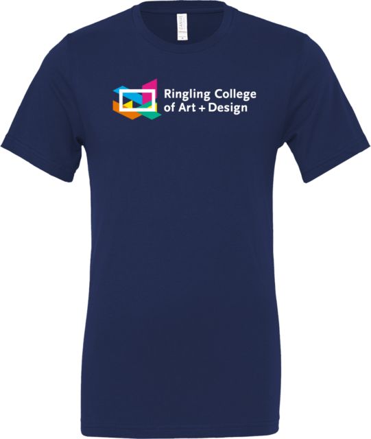 Ringling School Bella + Canvas Jersey Cotton T Shirt Ringling College of Art and Design Primary Mark - ONLINE ONLY