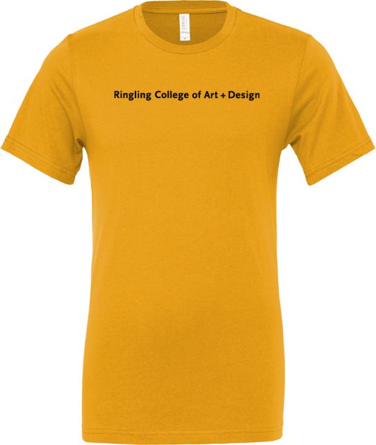 Ringling School Bella + Canvas Jersey Cotton T Shirt Ringling College of Art and Design Flat - ONLINE ONLY
