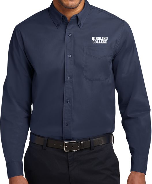 Ringling School Twill Button Down Long Sleeve Collegiate Ringling College - ONLINE ONLY
