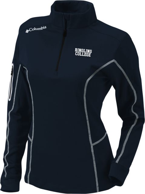 Ringling School Columbia Womens Omni Wick Shotgun 1/4 Zip Collegiate Ringling College - ONLINE ONLY