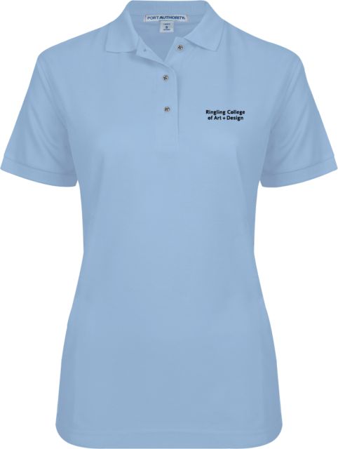 Ringling School Womens Silk Touch Pique Polo Ringling College of Art and Design Stacked - ONLINE ONLY