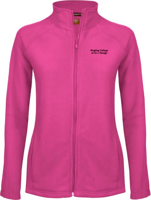 Ringling School Womens Fleece Full Zip Jacket Ringling College of Art and Design Stacked - ONLINE ONLY