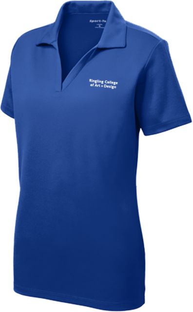 Ringling School Womens Dry Mesh Polo Ringling College of Art and Design Stacked - ONLINE ONLY