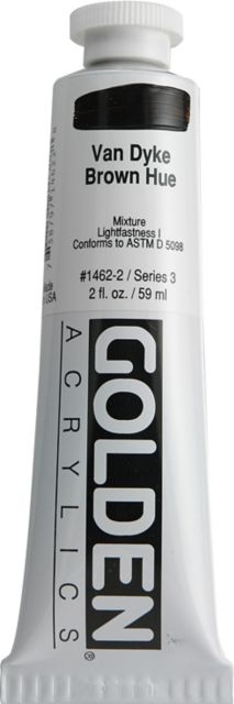 Heavy Body Acrylic Historical Van Dyke Hue 2 oz